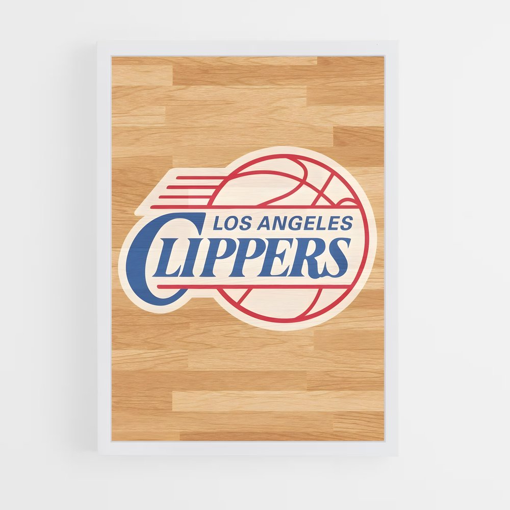 Poster Slam Dunk Clippers – affiche Basketball (vue 3)